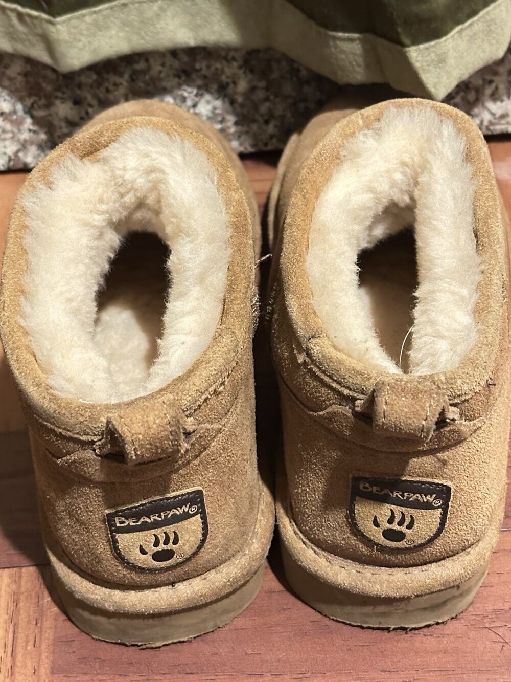 Bearpaw Womens Ankle Boots Size Small 5 Iced Coffee Suede Preowned